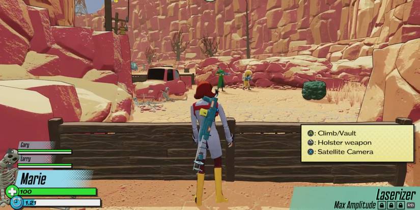 RESEARCH and DESTROY - Holster weapon to run faster- Marie prepares herself sprint