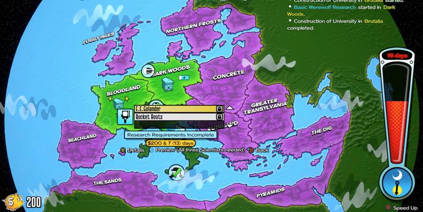 RESEARCH and DESTROY - Unlock gadgets between missions - Player unlocks E.E. Golander