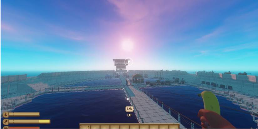 Raft this banana has some tricks