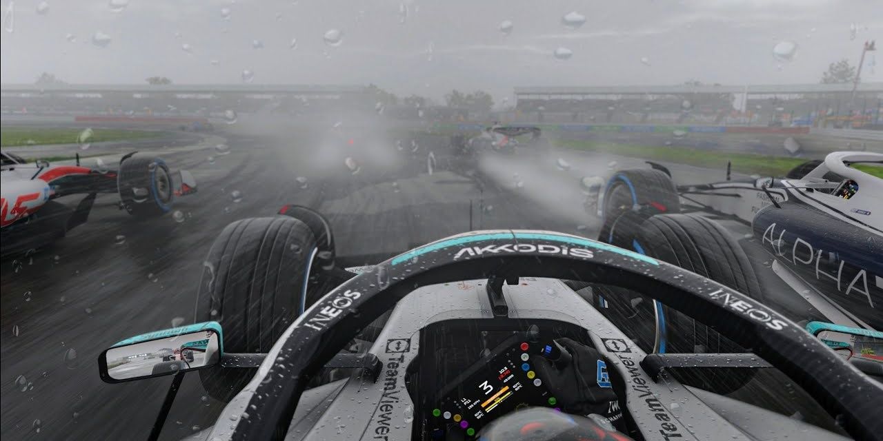Rain in F1 22