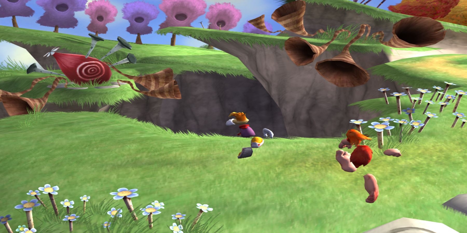 Rayman 4 Prototype footage showing Rayman with a companion following