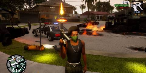 Realistic Muzzle Flash Mod For GTA San Andreas Definitive Edition