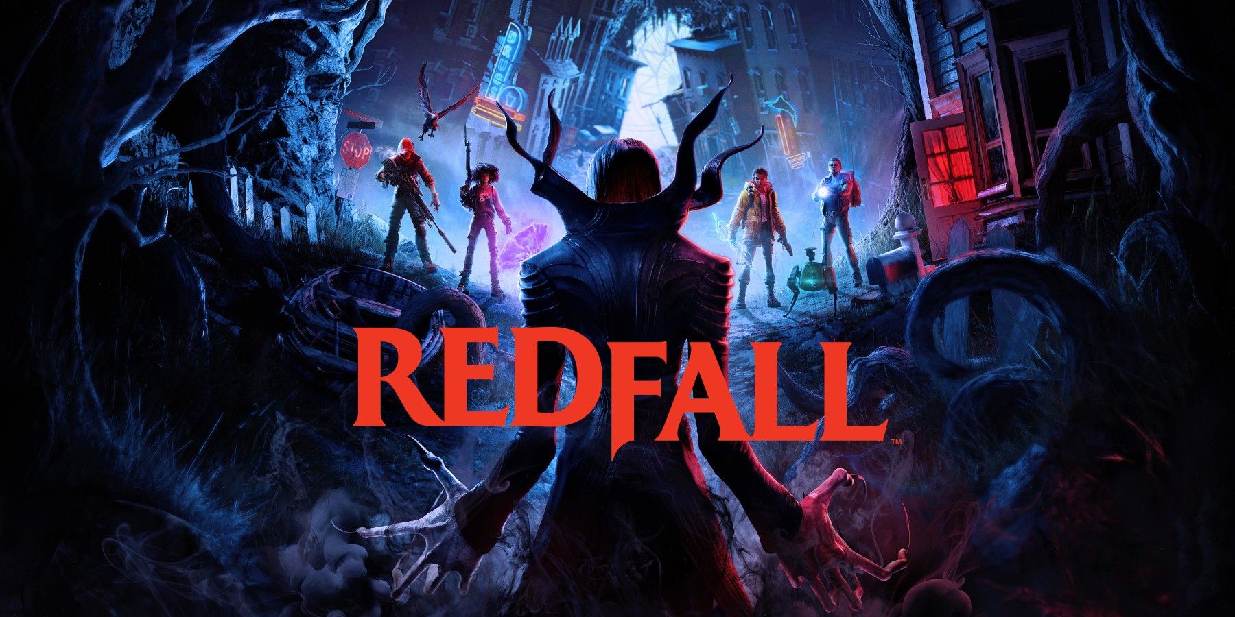 Redfall Logo with 4 Characters