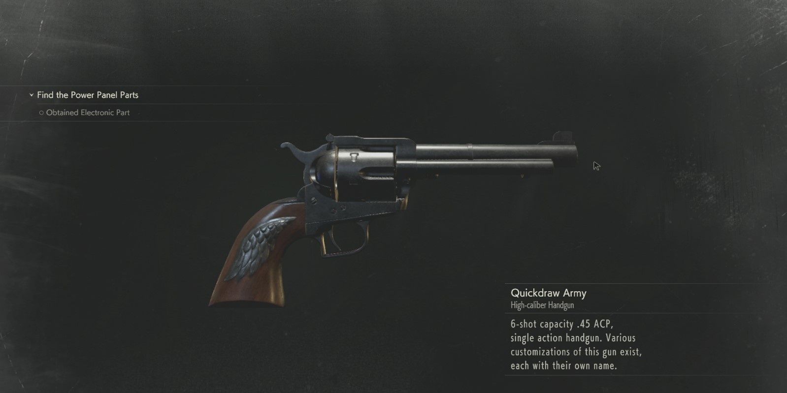 re2 quickdraw revolver