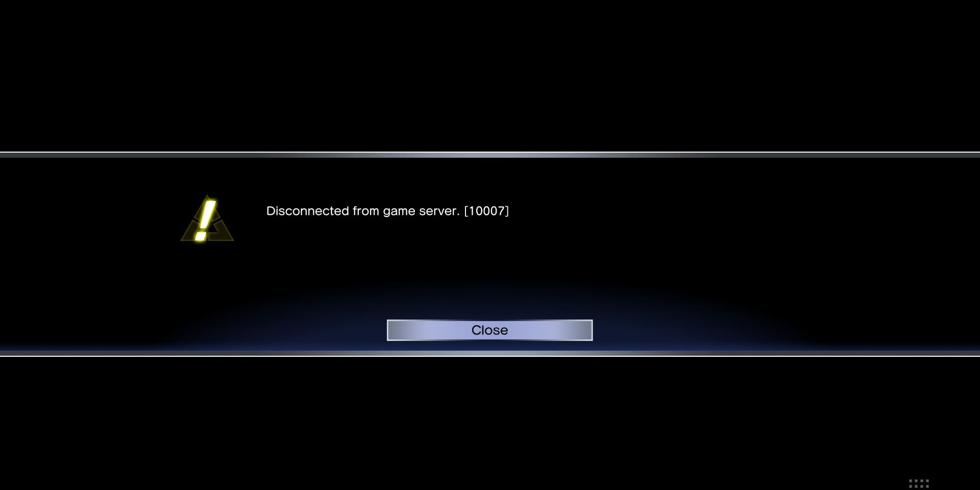 Street Fighter 5 Mistake Online Error Screen