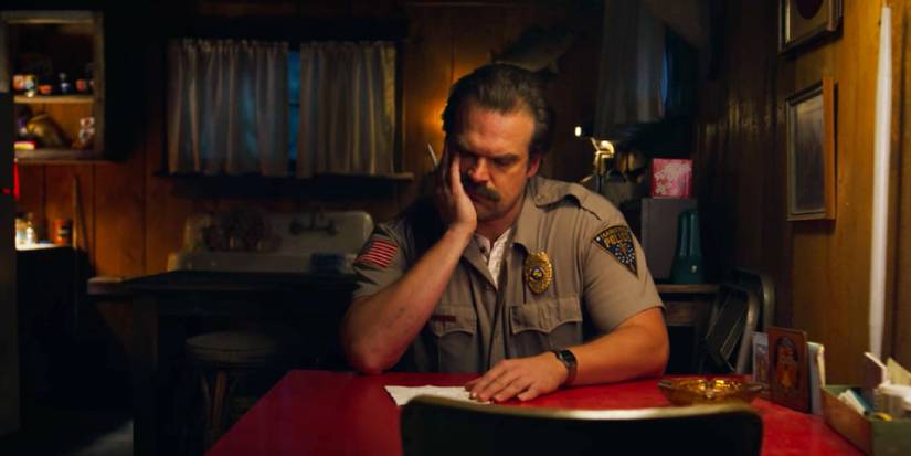 Hopper writing his letter to Eleven in season 3