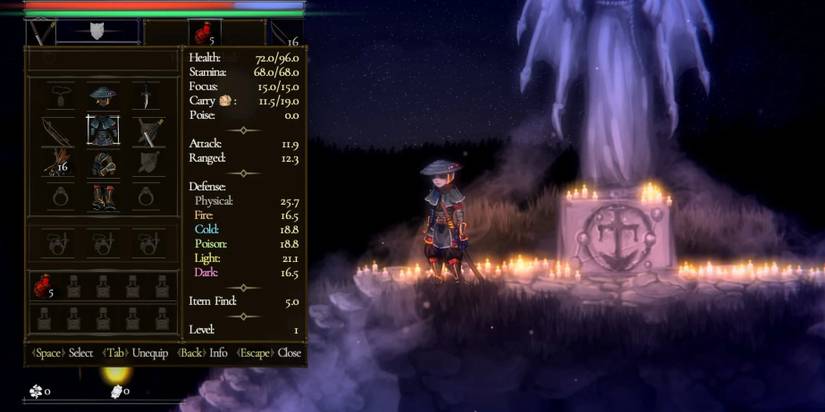 Highblade class in its inventory of Salt and Sacrifice