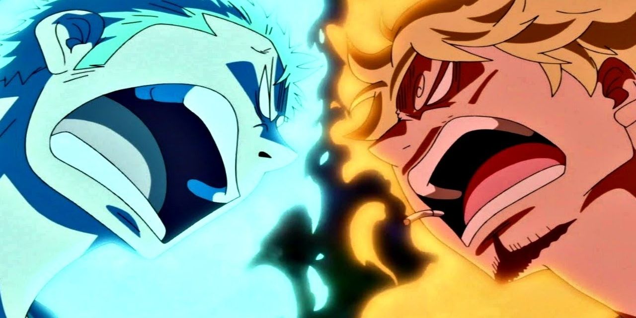 Sanji and Zoro arguing