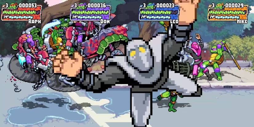 Shredder's Revenge- Chuck At the Screen Footsoldier