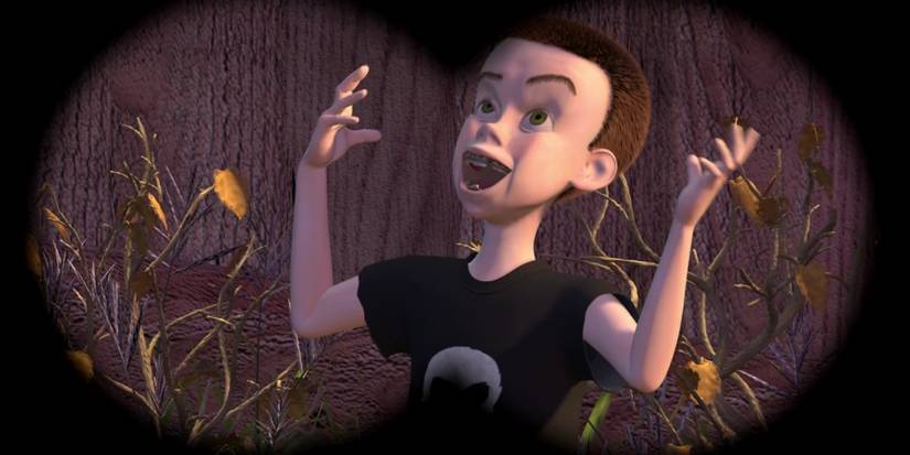 Sid laughing in toy story