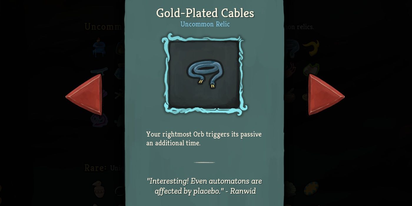 Slay the Spire Gold-Plated Cables Relic