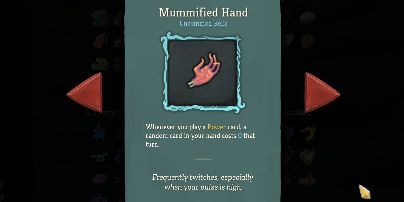 Slay the Spire Mummified Hand Relic