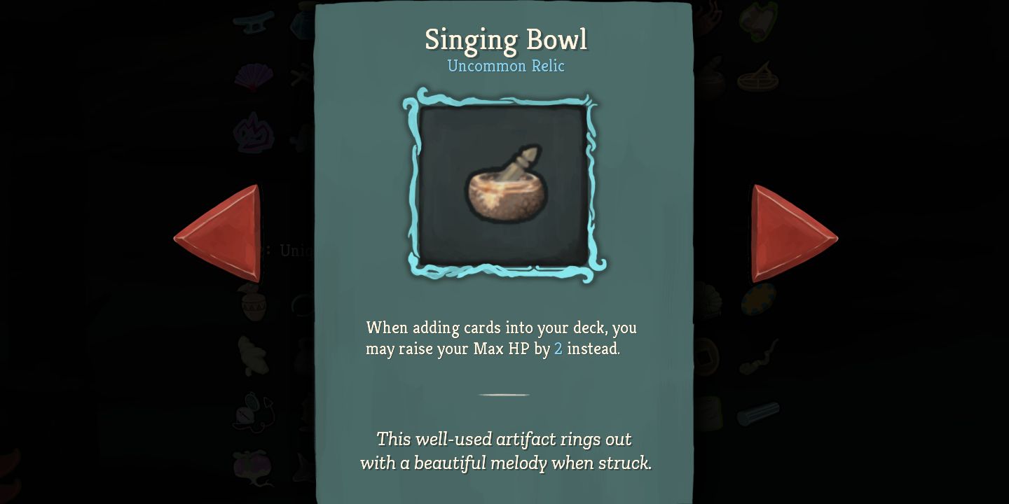 Slay the Spire Singing Bowl Relic