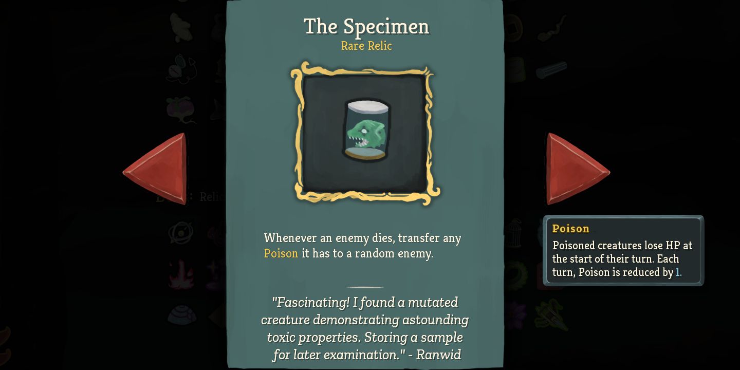 Slay the Spire The Specimen Relic