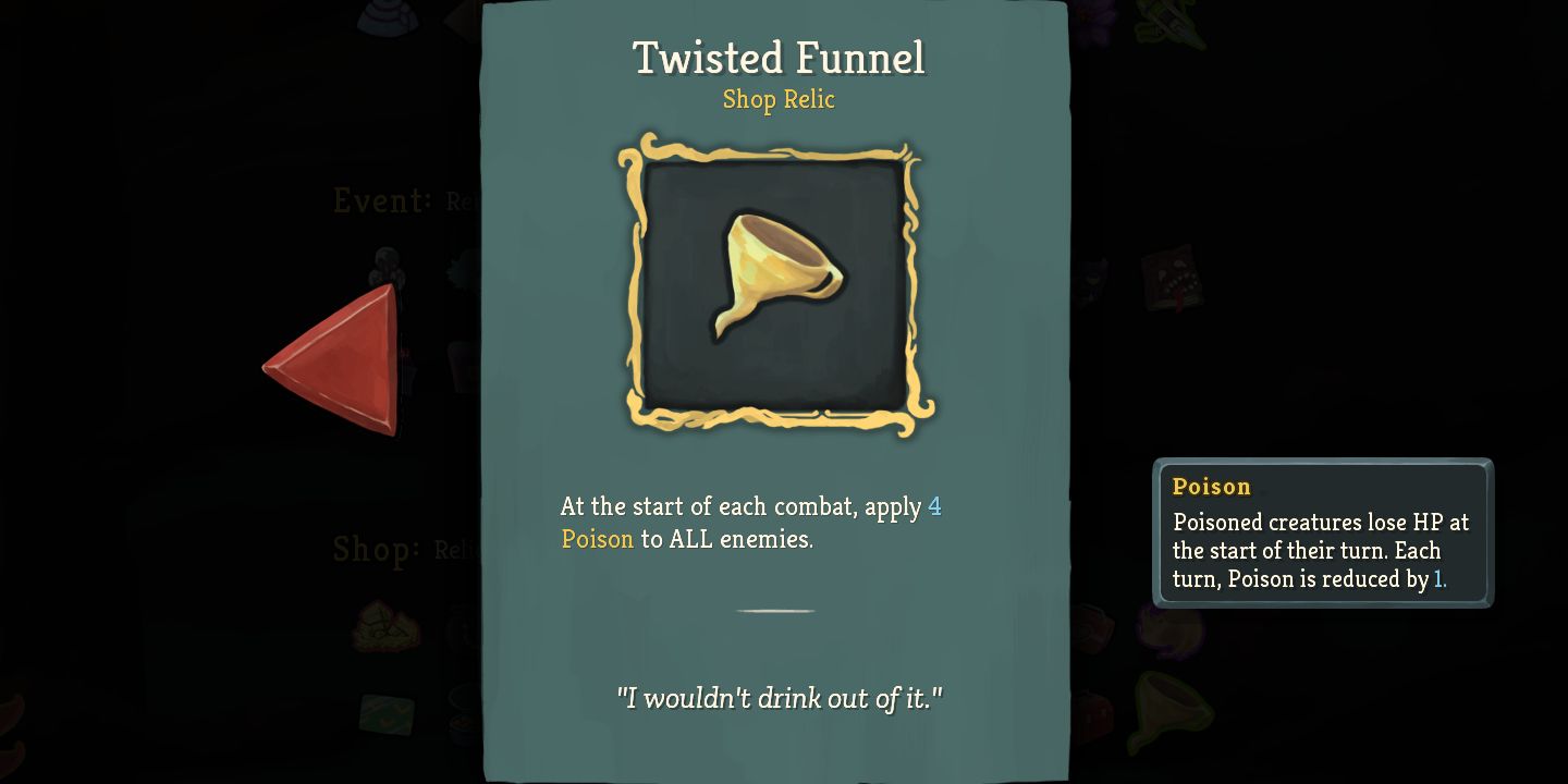 Slay the Spire Twisted Funnel Relic