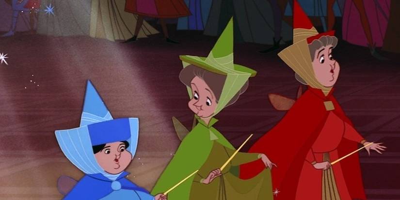 Sleeping Beauty 1959 Flora, Fauna, and Merryweather