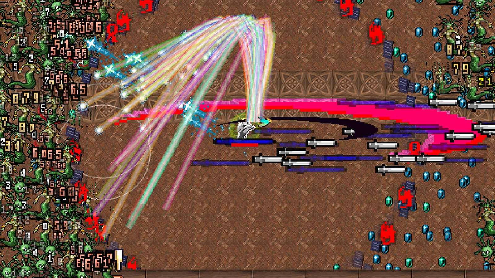 Smith IV in the Inlaid Library in Vampire Survivors