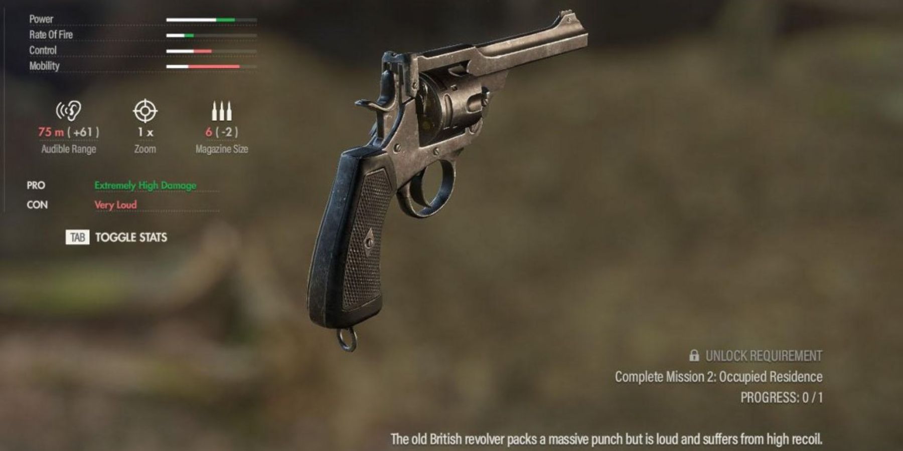 Sniper Elite 5 MK VI Revolver stats