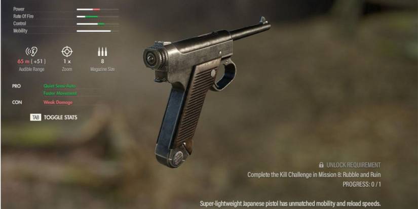 Sniper Elite 5 Type 14 Nambu stats