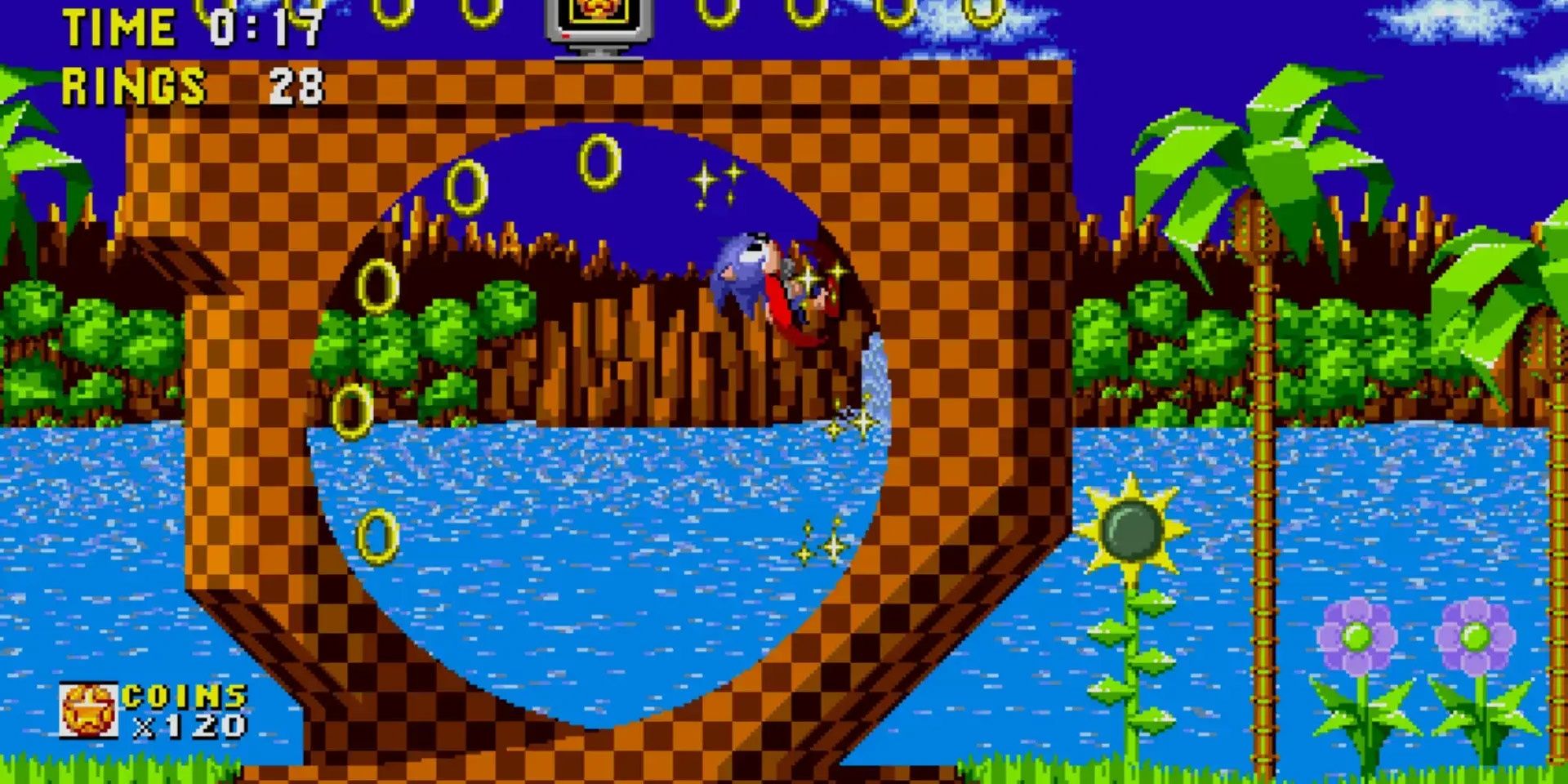 Sonic Origins- Sonic 1 Green Hill Act 1 Rings 