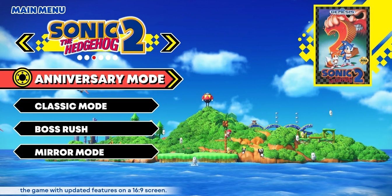 Sonic Origins Changes- Anniversary Mode Sonic 2