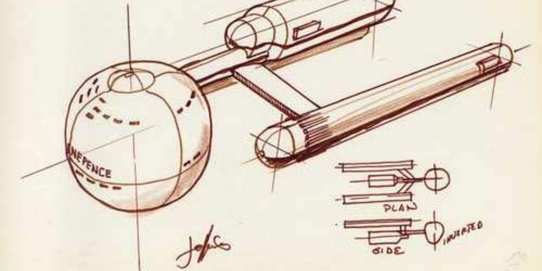 Star Trek Enterprise drawing