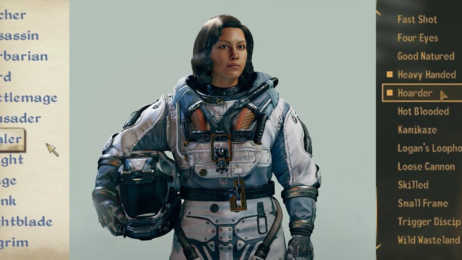 Starfield Character Creation Screen Elder Scrolls Oblivion Classes Fallout New Vegas Traits