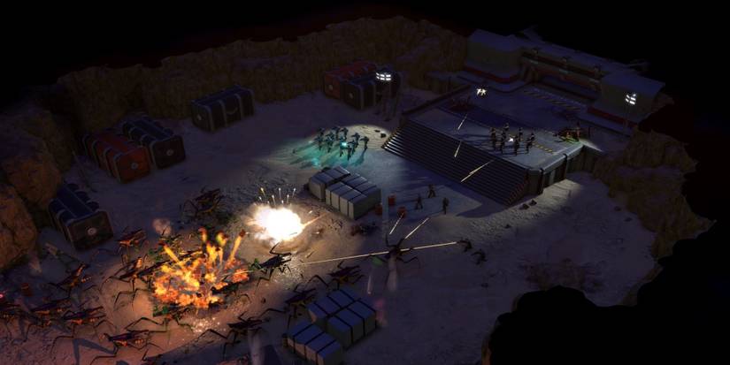 Starship Troopers Terran Command - Attacking Many Enemies