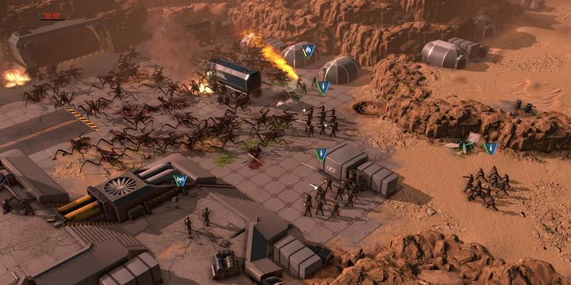 Starship Troopers Terran Command - Shooting Enemies