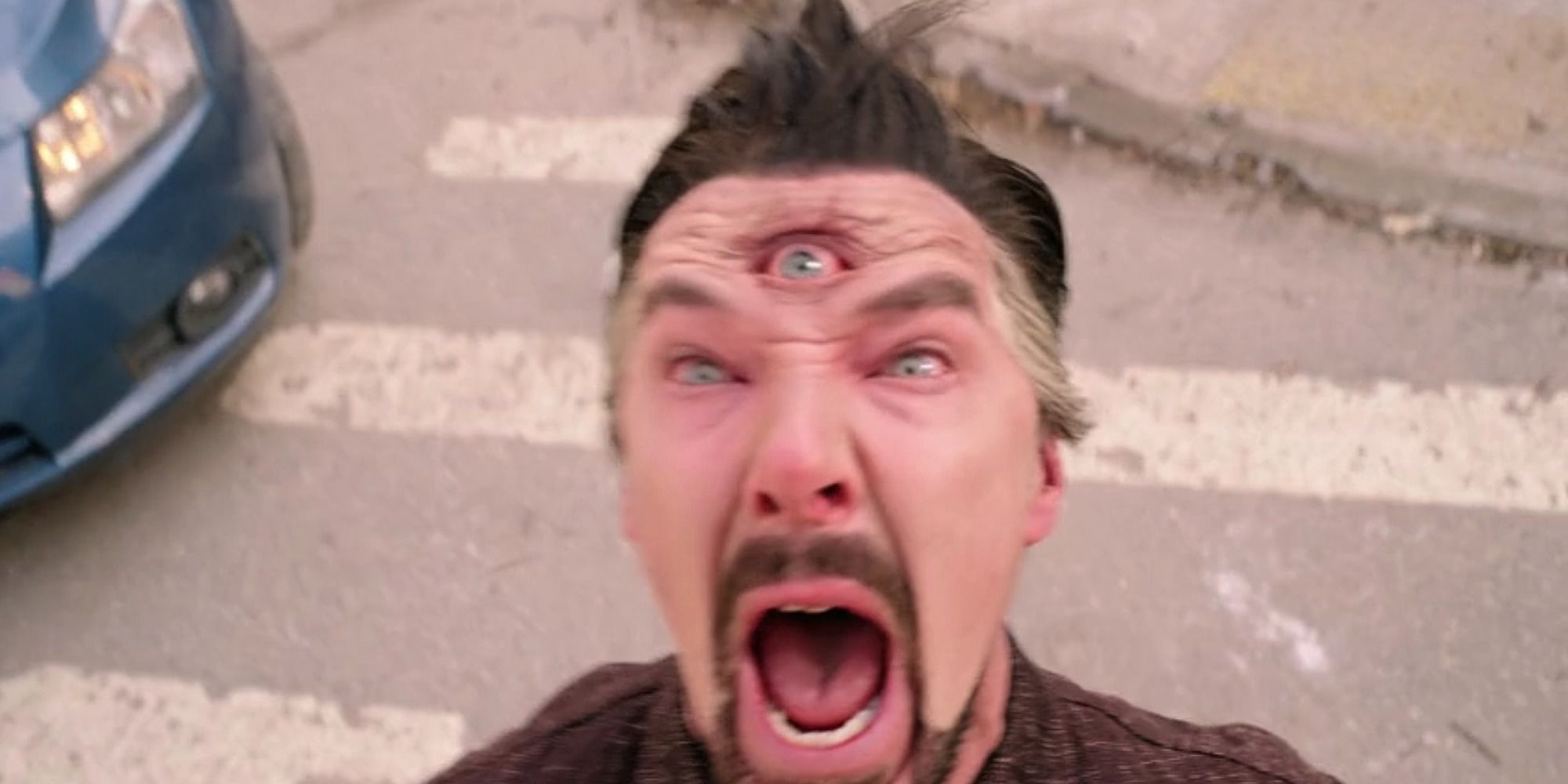 Three-eyed Doctor Strange in the Multiverse of Madness post-credits