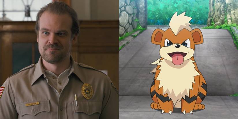 Stranger Things Pokemon Partner Hopper Growlithe