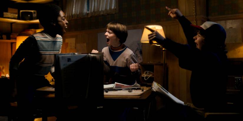 Stranger Things Season 1 Will, Lucas and Dustin