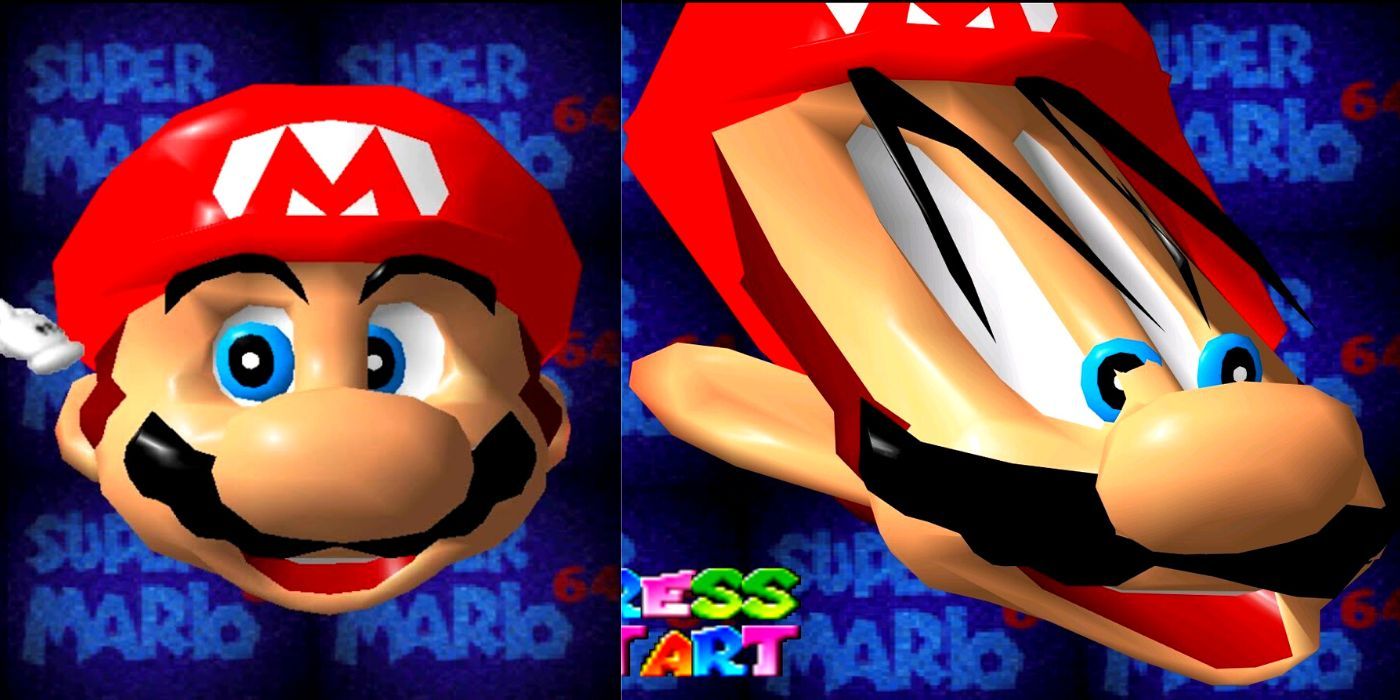 Super Mario 64 Title Start Screen