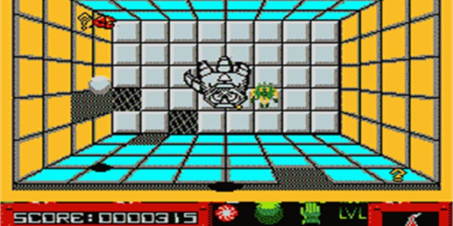 An example of gameplay for Super Glove Ball on the NES
