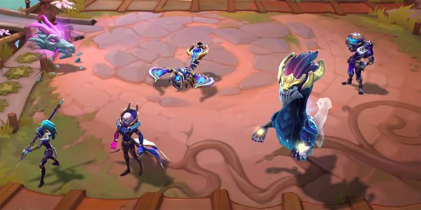 Teamfight Tactics - All Astral Champs Standing Together 