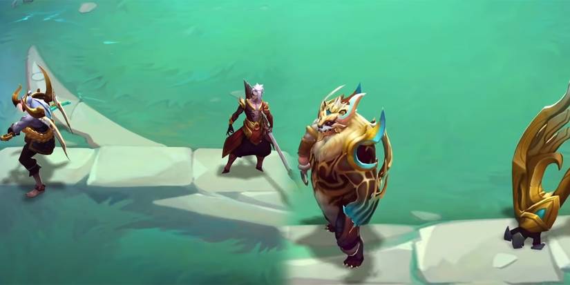 Teamfight Tactics - Most Of The Shimmerscale Champs On The Bench