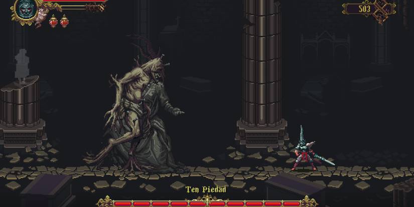 The Penitent One battles Ten Piedad Blasphemous