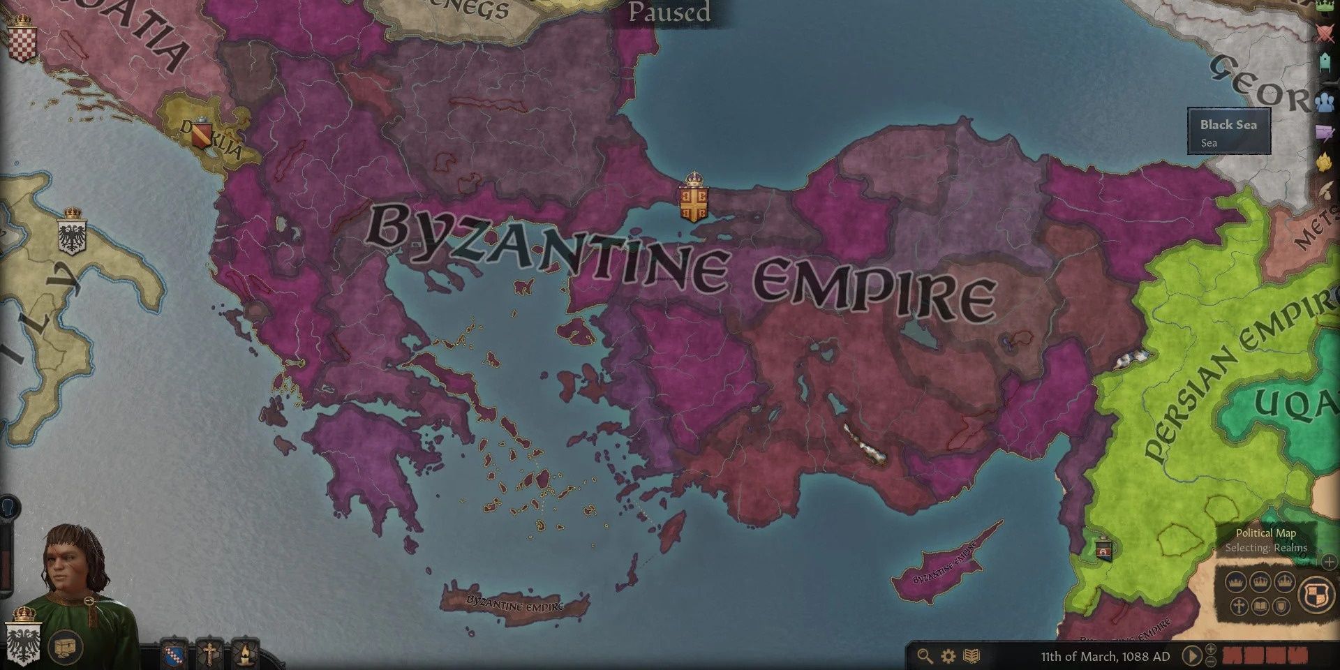 The Byzantine Empire in Crusader Kings 3