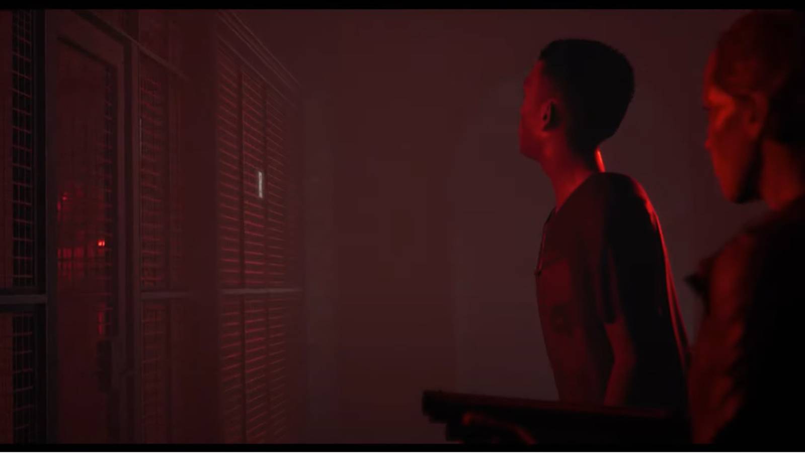 The Quarry Ryan and Laura examine a cage in the mines