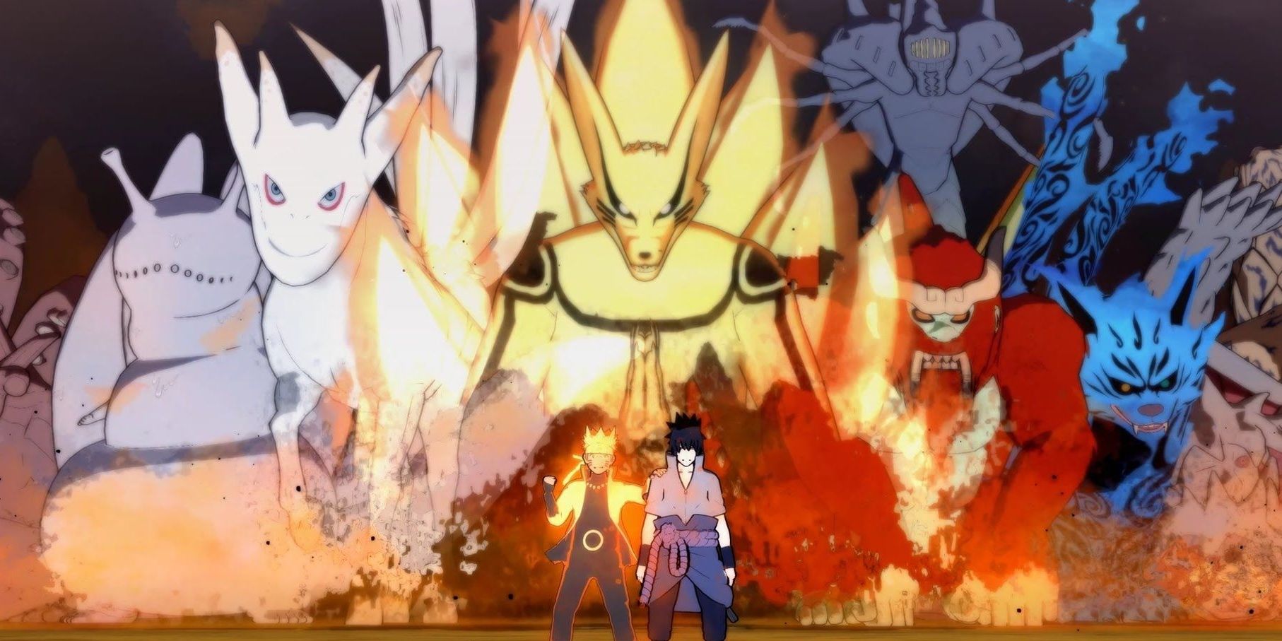 The Tailed Beasts with Naruto and Sasuke in Ultimate Ninja Storm 4