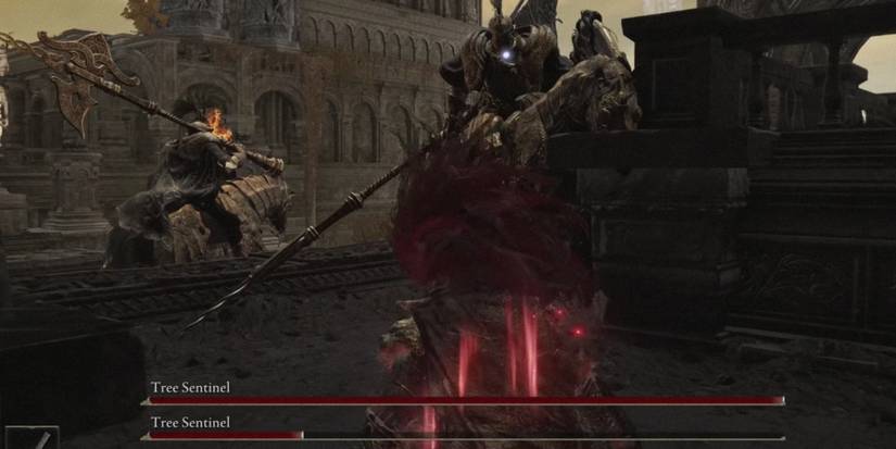 The Tree Sentinels Duo in elden ring
