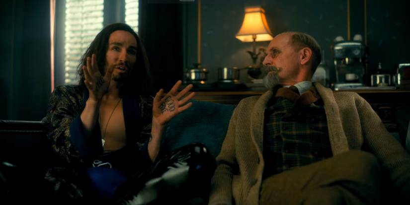 The Umbrella Academy Season 3 Klaus and Sir Reginald Hargreeves