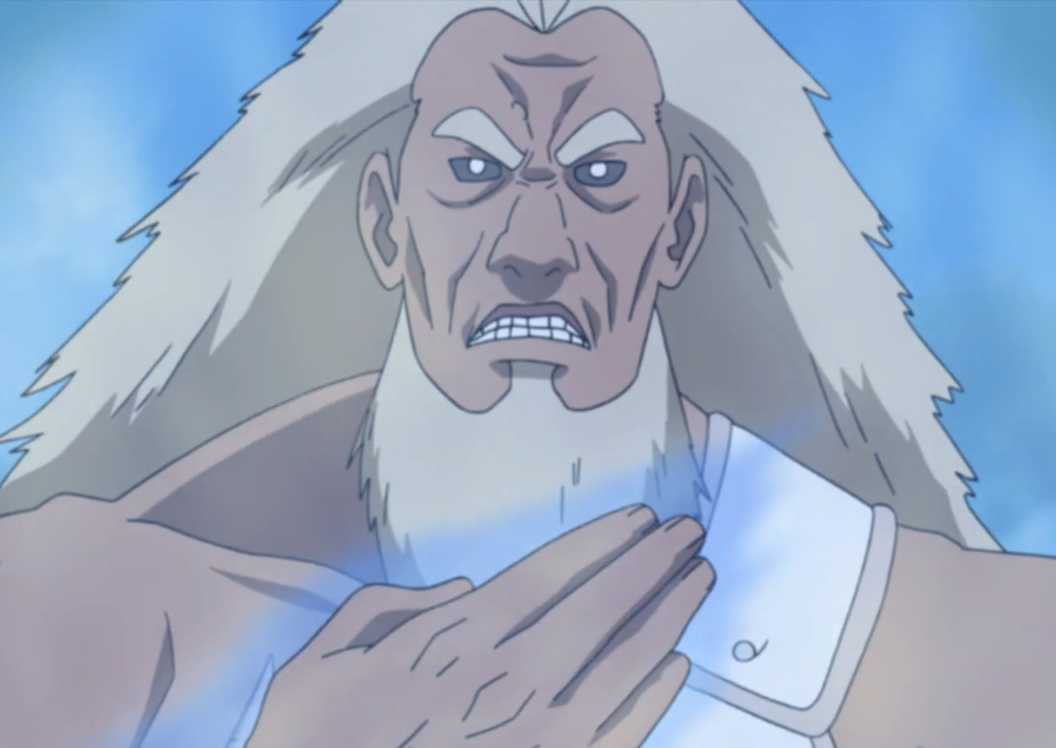 The Third Raikage prepares to use the Hell Stab technique during Naruto: Shippuden's 4th Great Ninja War.
