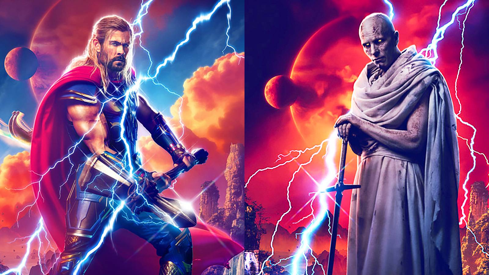 Thor Love and Thunder Chris Hemsworth Christian Bale