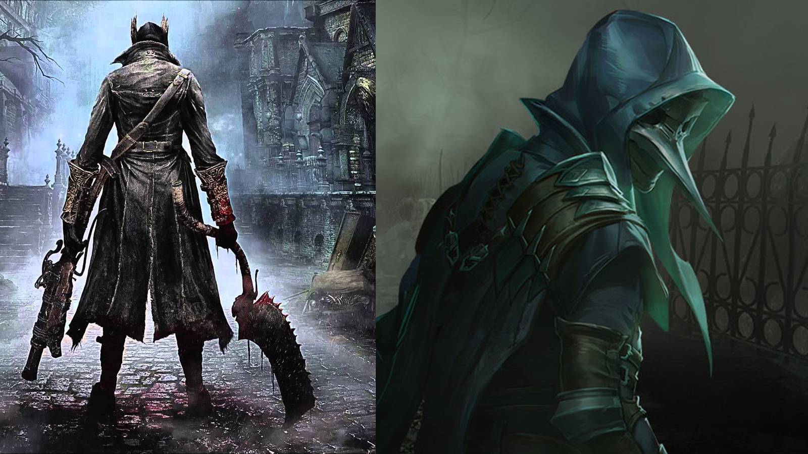 Thymesia Corvus vs Bloodborne Hunter