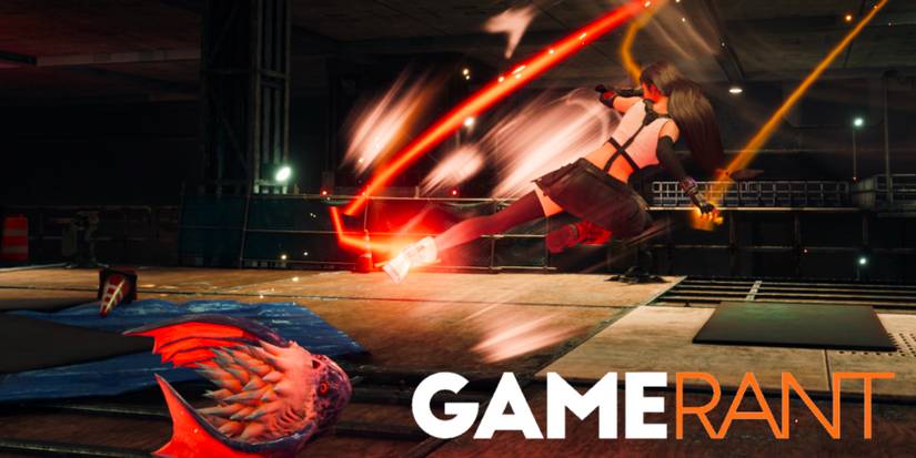 Tifa using Divekick with the Leather Gloves