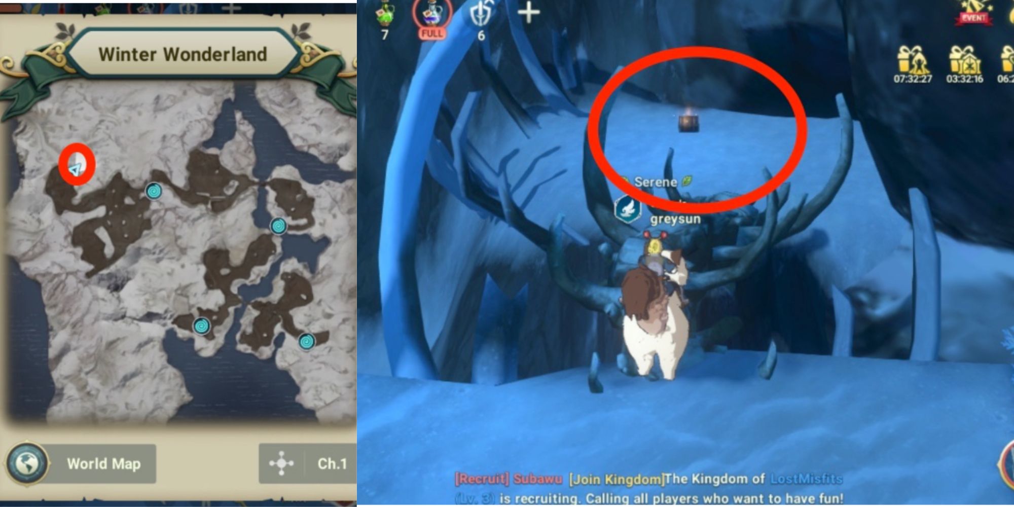 Ni no Kuni: Cross Worlds - Winter Wonderland Chest Locations