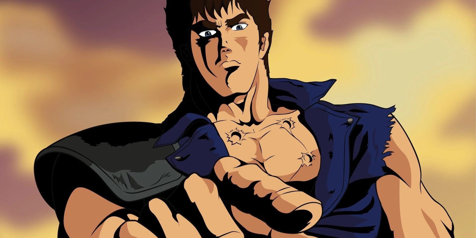Kenshiro from Fist of the North Star pointing