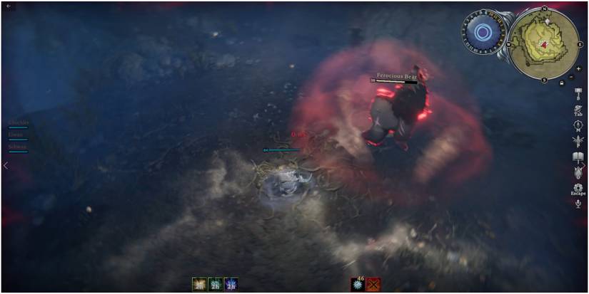 V Rising Ferocious Bear Roaring For A Buff And Debuff