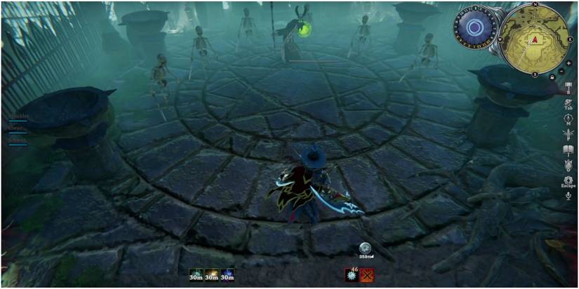 V Rising Nicholaus The Fallen Summoning Skeletons At The Start